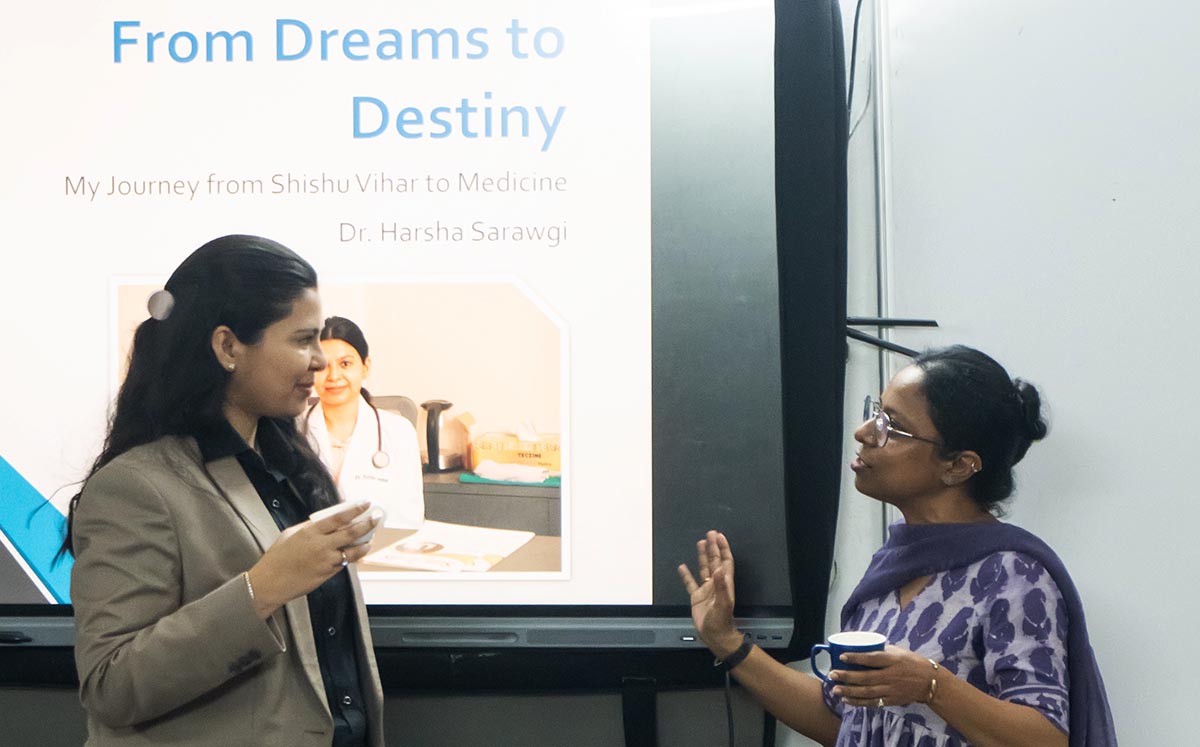 INTERACTION WITH DR HARSHA SARAWGI - ALUMNUS C